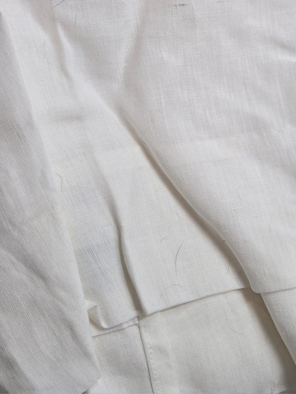 QUINCE Set Of 2 48x84 European Linen Curtains White 0487